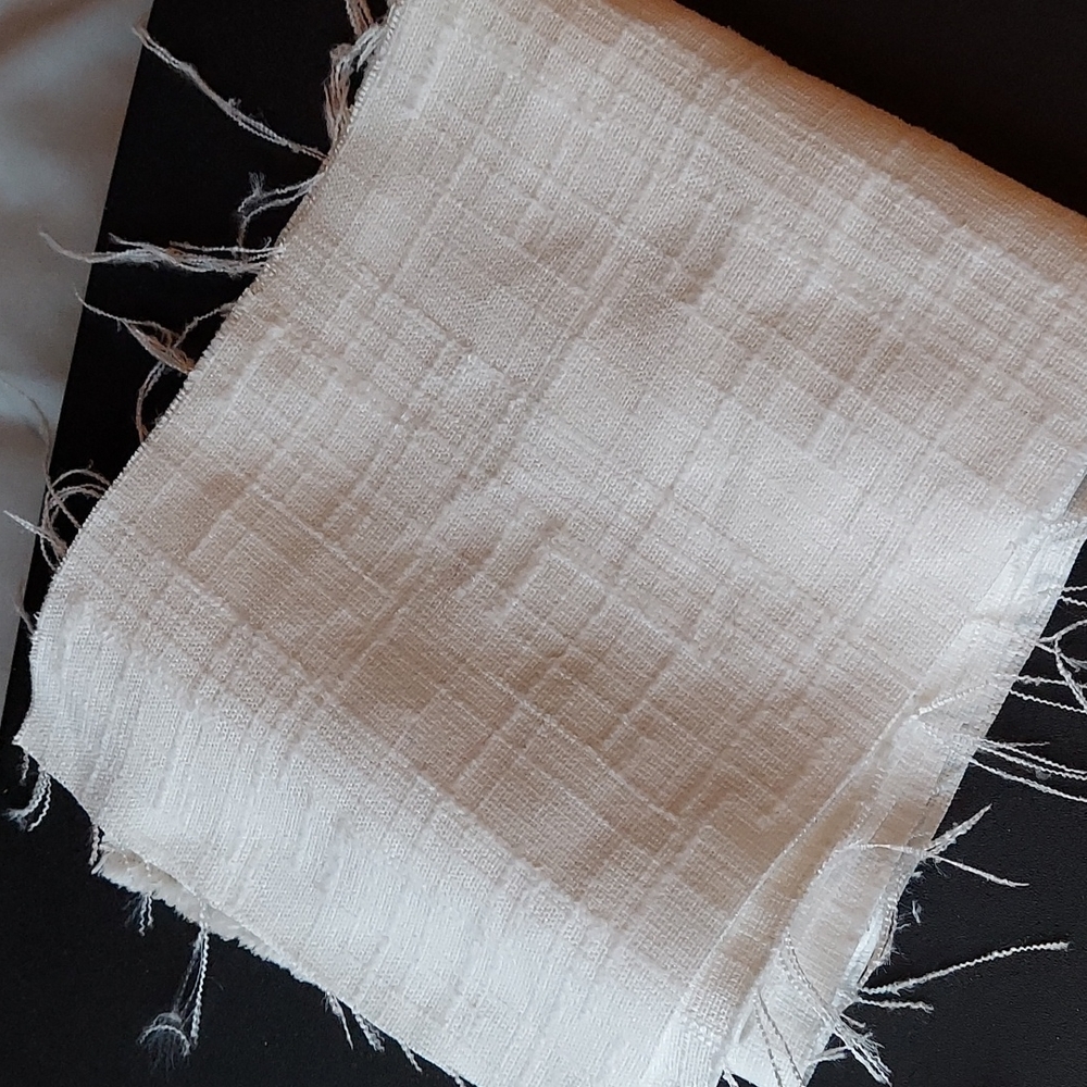 1/8 Yard White Linen Fabric